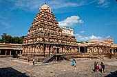 The great Chola temples of Tamil Nadu - The Airavatesvara temple of Darasuram. The Vimana. 